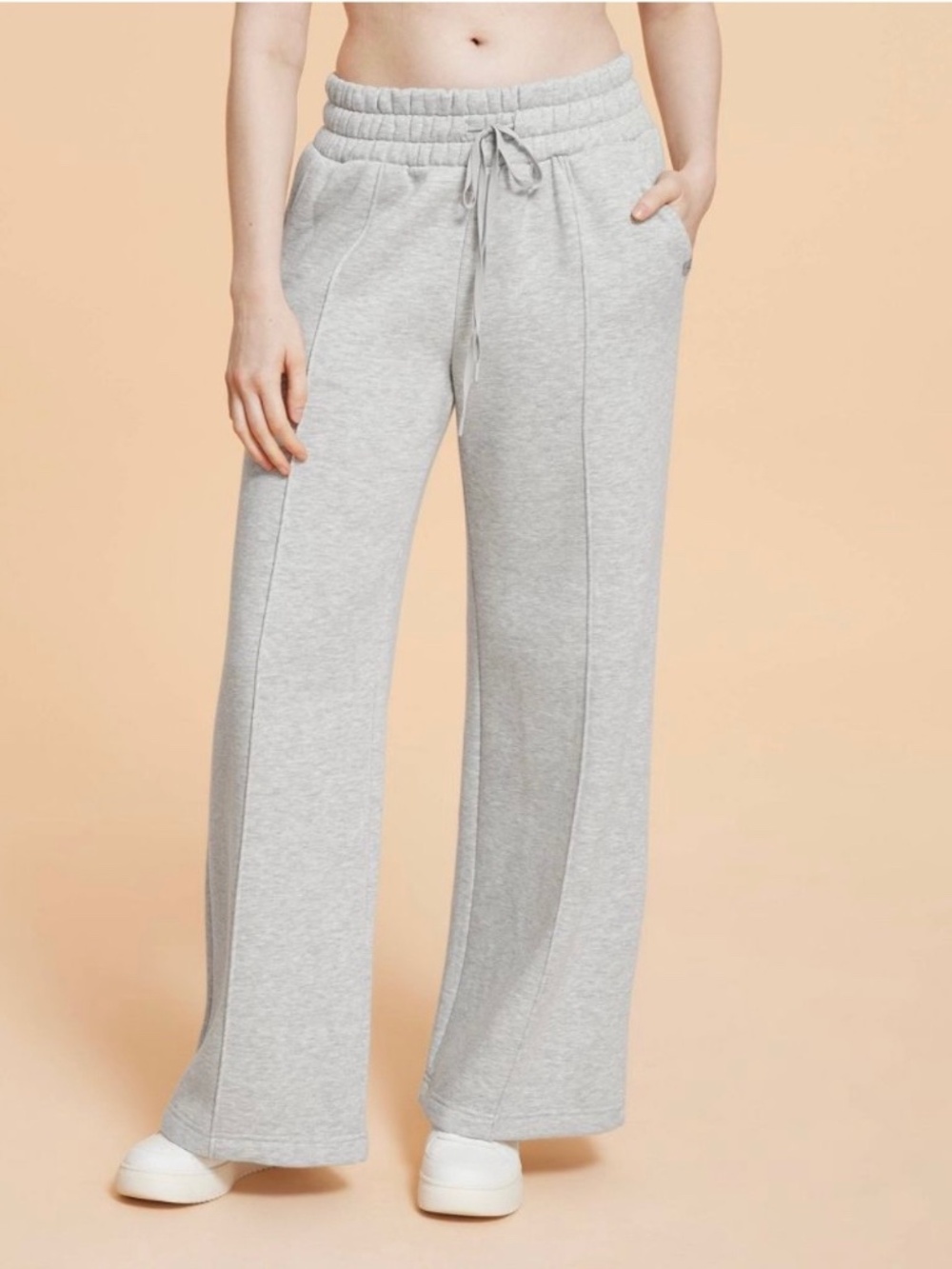 Blogilates Women's Travel Trouser High-Rise Wide Leg Sweatpants. Sz XL.
